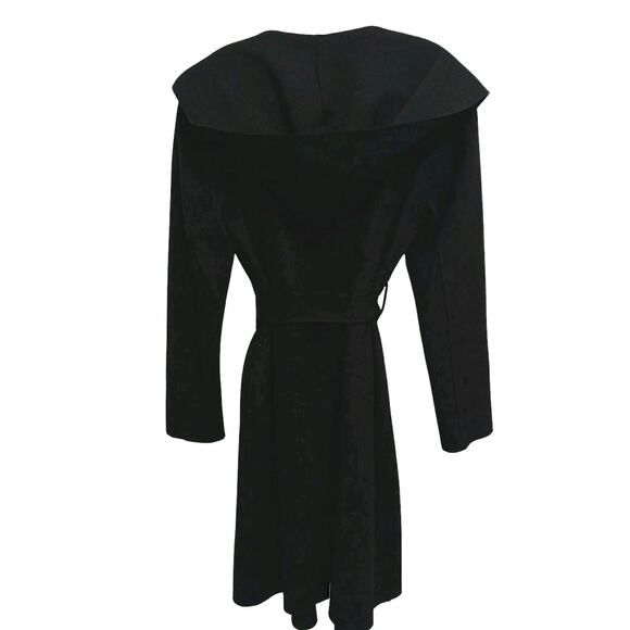 Zara Black Hooded Coat Brand New NWOT - Picture 9 of 16